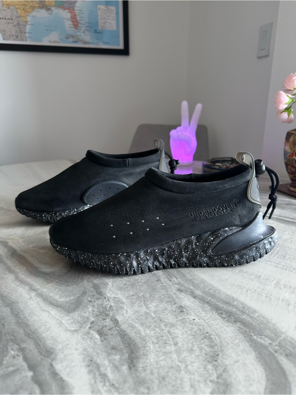 Nike x Undercover Moc Flow SP Black Speckled Sneakers